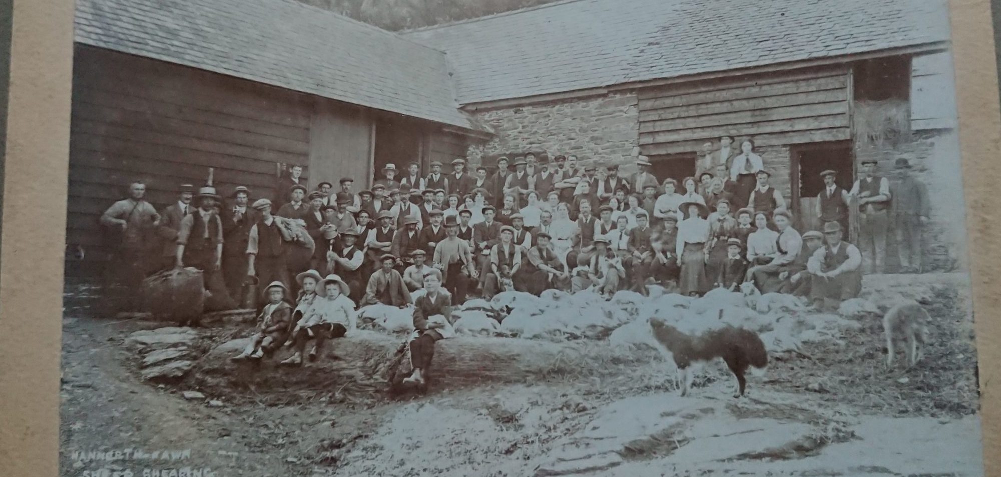 A historic photo of the farm where our farm cottage holiday lodges are based